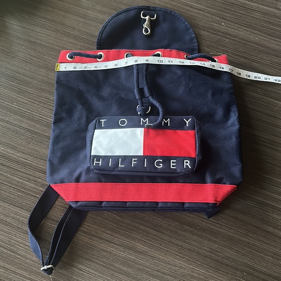 Vintage 90s Tommy Hilfiger drawstring backpack - Picture 3 of 6